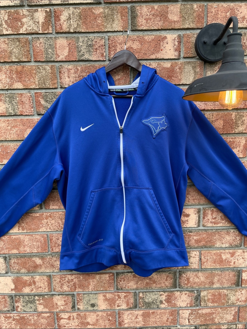 Nike Men’s Royal Blue Blue Jays Full-Zip Hooded Performance Jacket